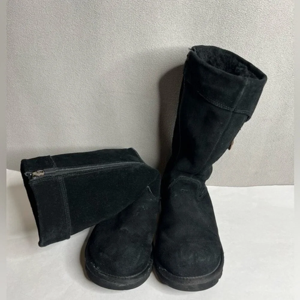 Ugg Women's Shoes Ugg Cargo 5918  Black Suede And Shearling Boots Size 6